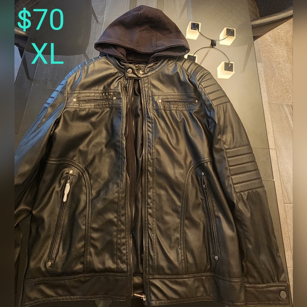 Blackout brand XL Black jacket with hoodie